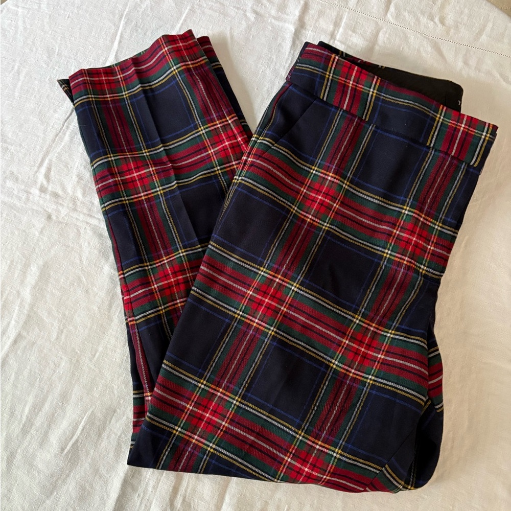 Talbots 10P Plaid Tartan Hampshire ankle Pants